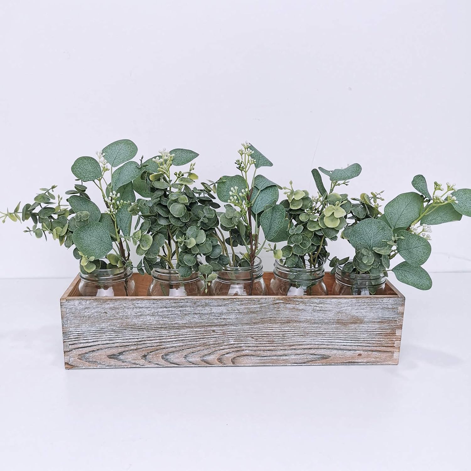 Winlyn Artificial Eucalyptus Leaves and Stems 10 PCS Set