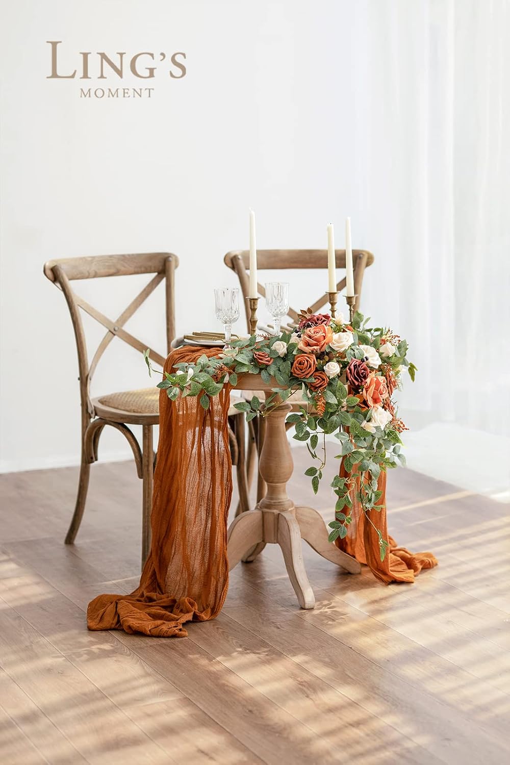 Lings Moment 2PCS Terracotta Artificial Flower Swags