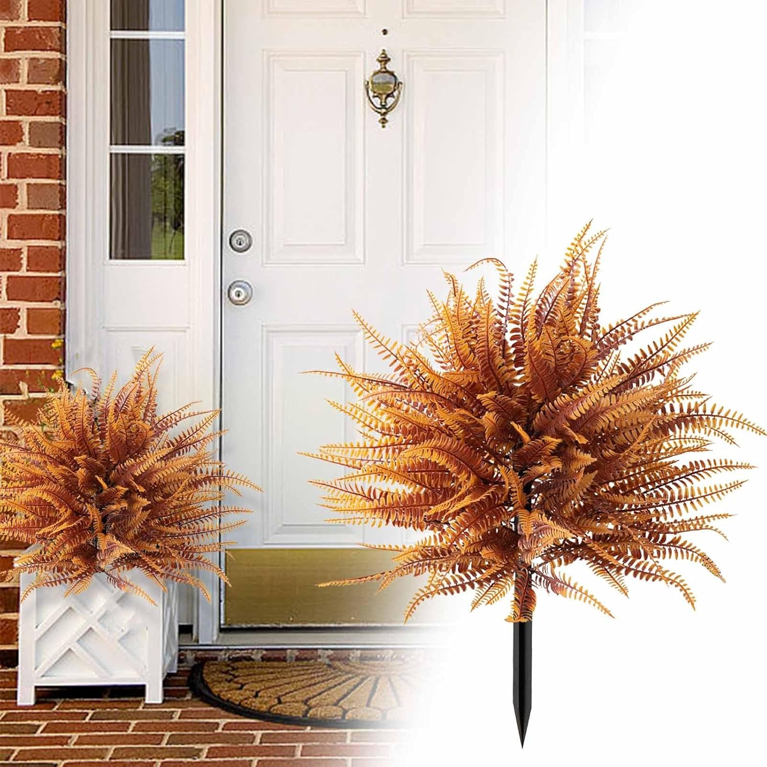 Artificial Ferns Topiary Trees for Outdoor Decor