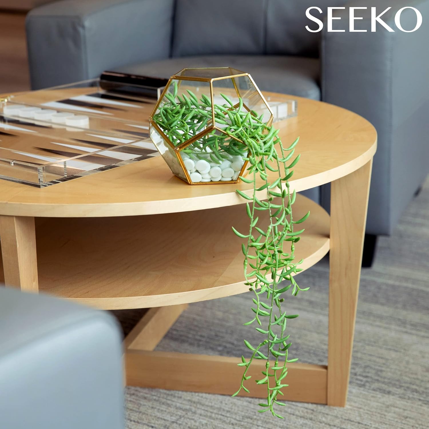 SEEKO Succulents Extra Large Fake Seaweed 33 Long Pack of 2