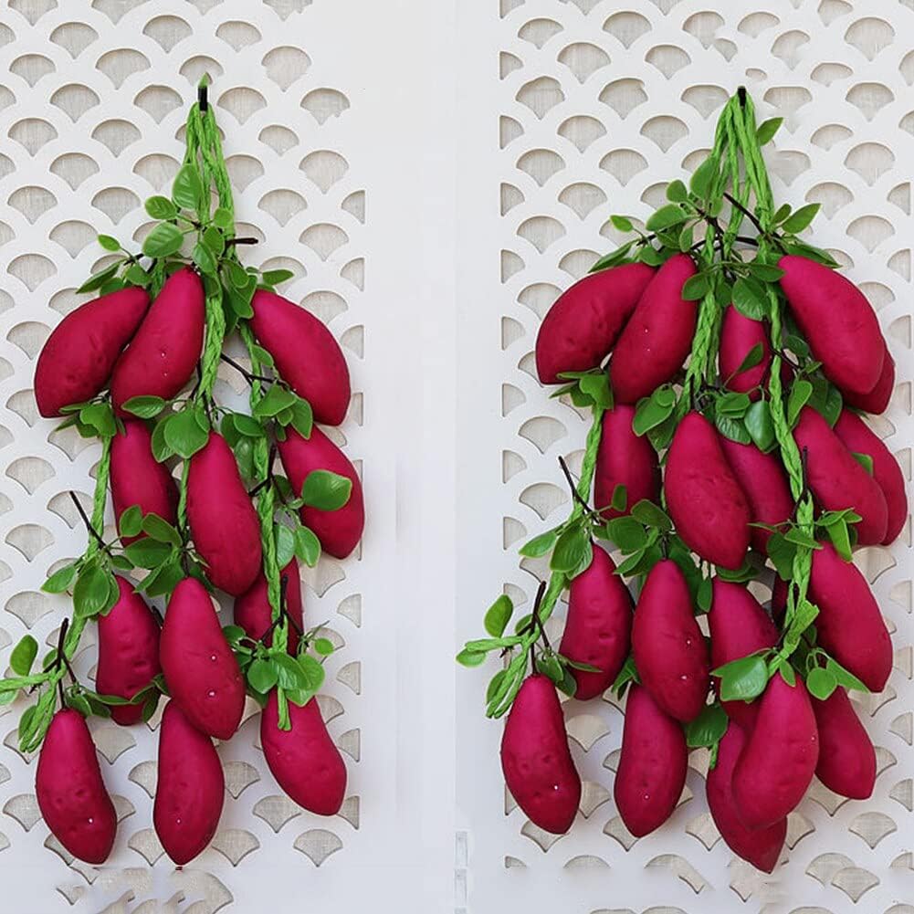 Artificial Pomegranate Fruit String Decor 52cm