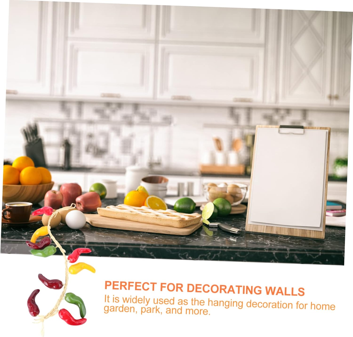 Wakauto 2 Pcs Artificial Vegetable String Decor