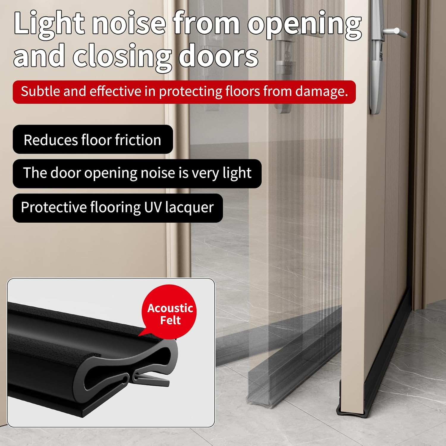 VI IN POPO 366 Inch Door Draft Stopper Black