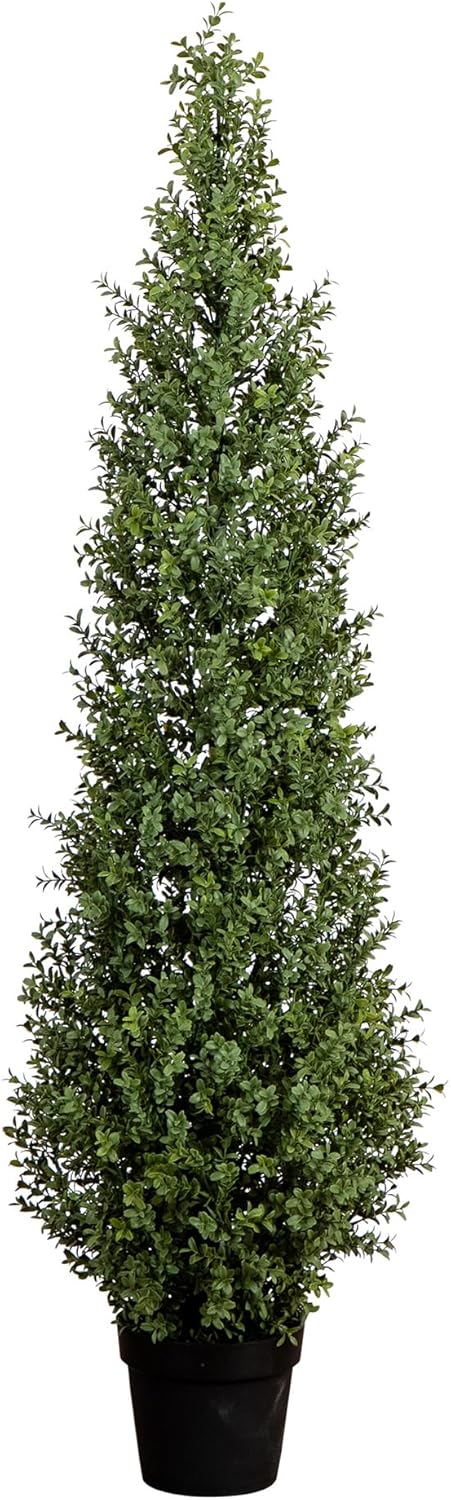 Nearly Natural 5ft UV Resistant Artificial Boxwood Topiary Tree