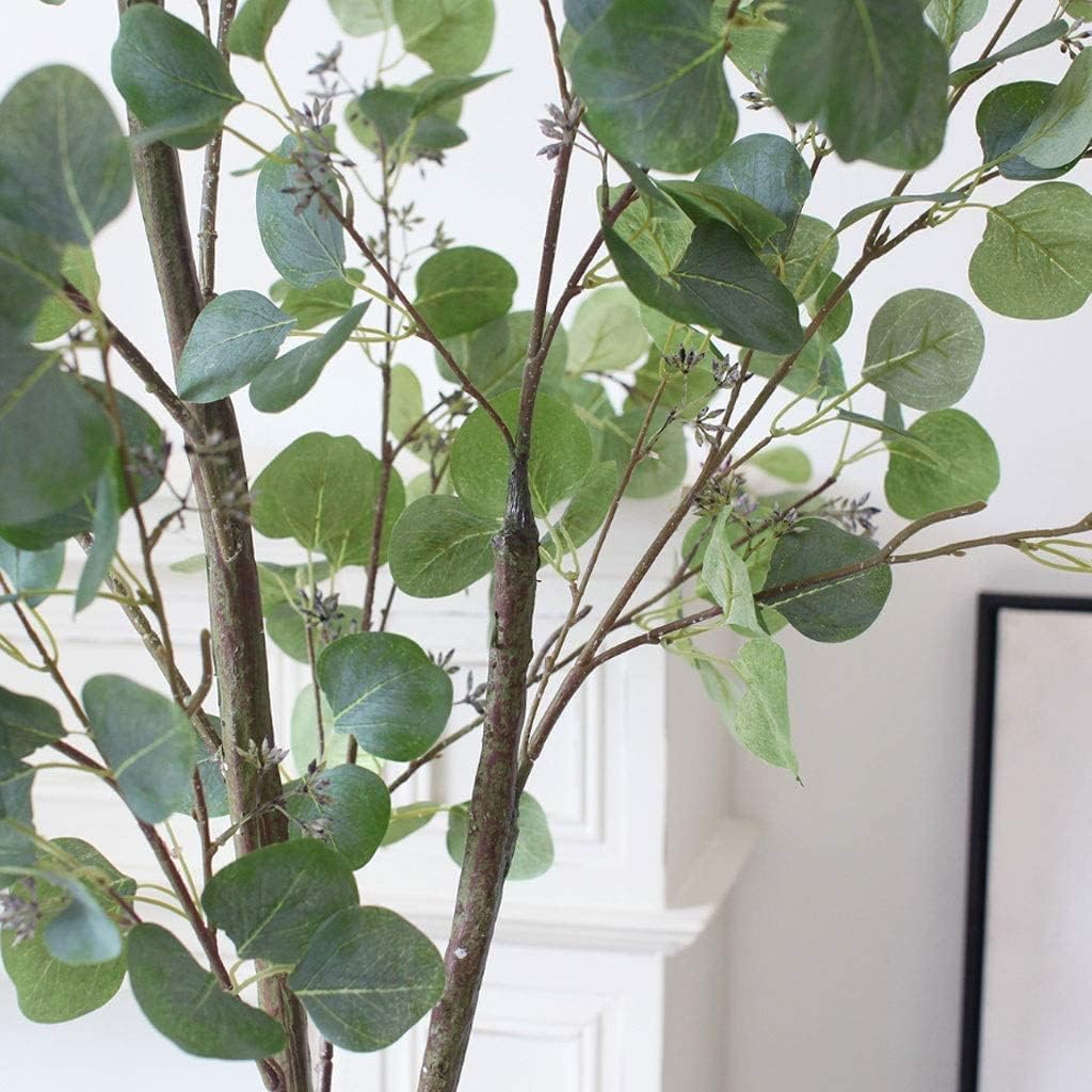 Eucalyptus Artificial Tree 90cm Plastic Pot Indoor Outdoor