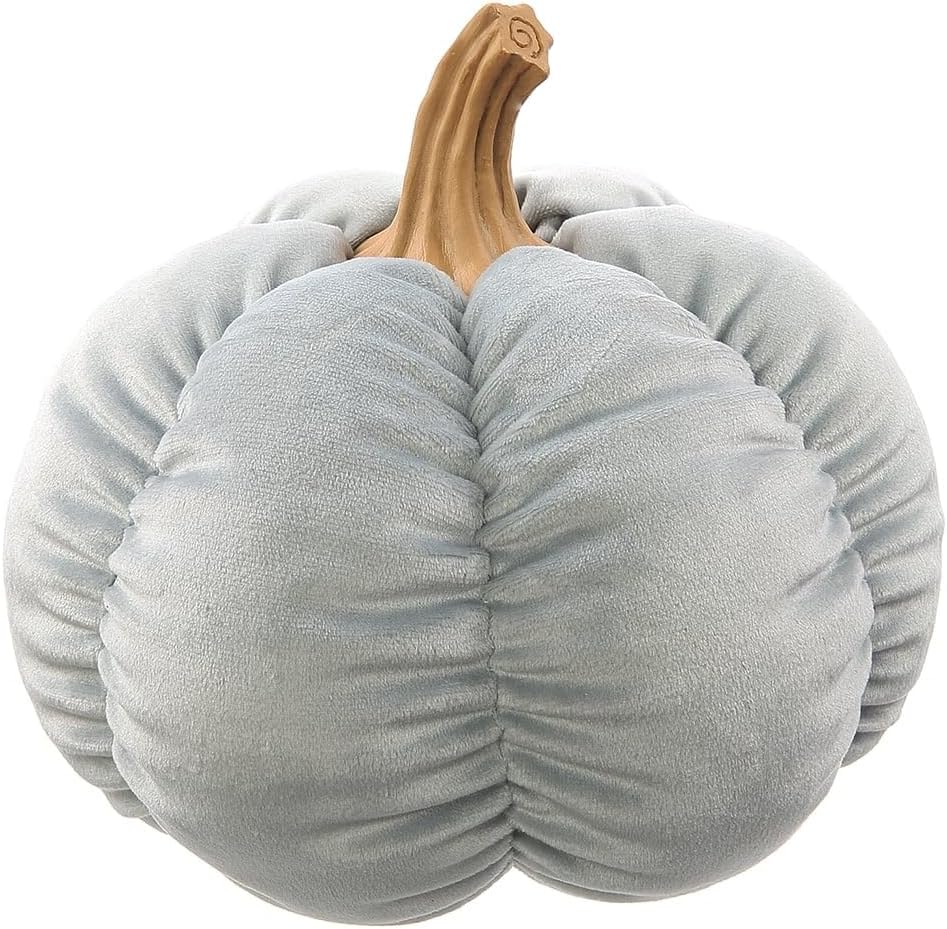 7 Inch Artificial Gray Pumpkin Pack of 12