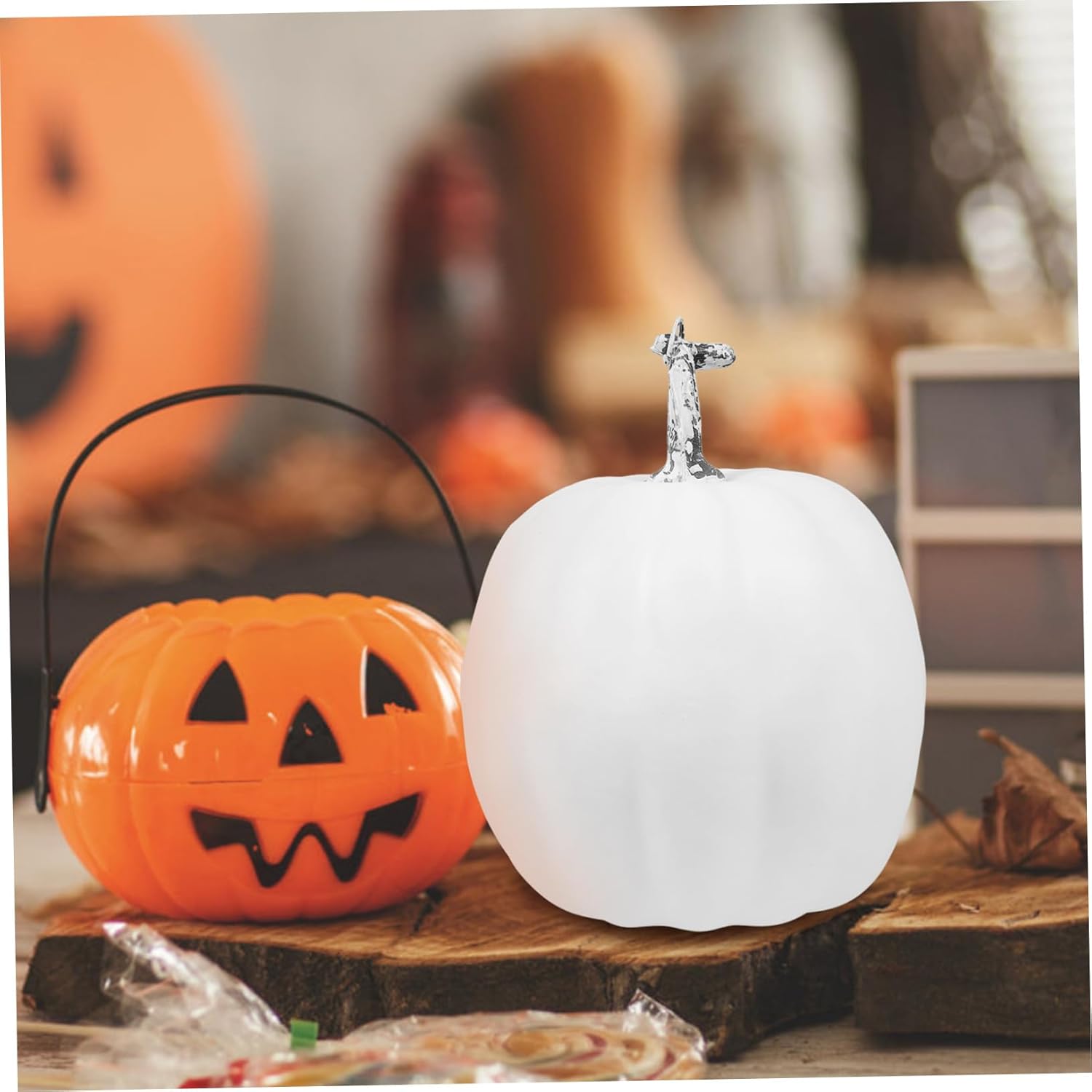 LIFKOME Artificial Pumpkin Decoration for Home and Halloween