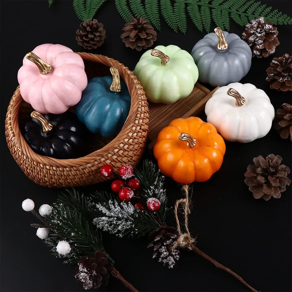 Mini Artificial Pumpkin Foam Fall Decor Halloween Decoration