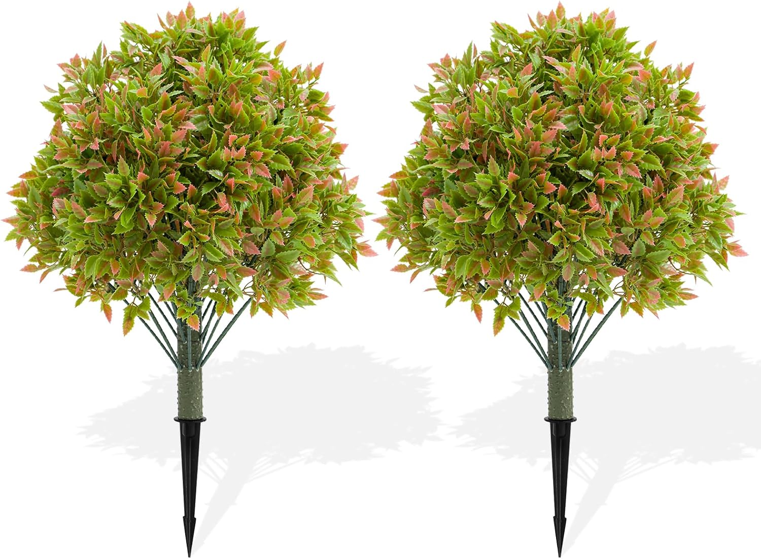 UNADRA Artificial Topiary Ball Plants Set of 2 236 Inch Height