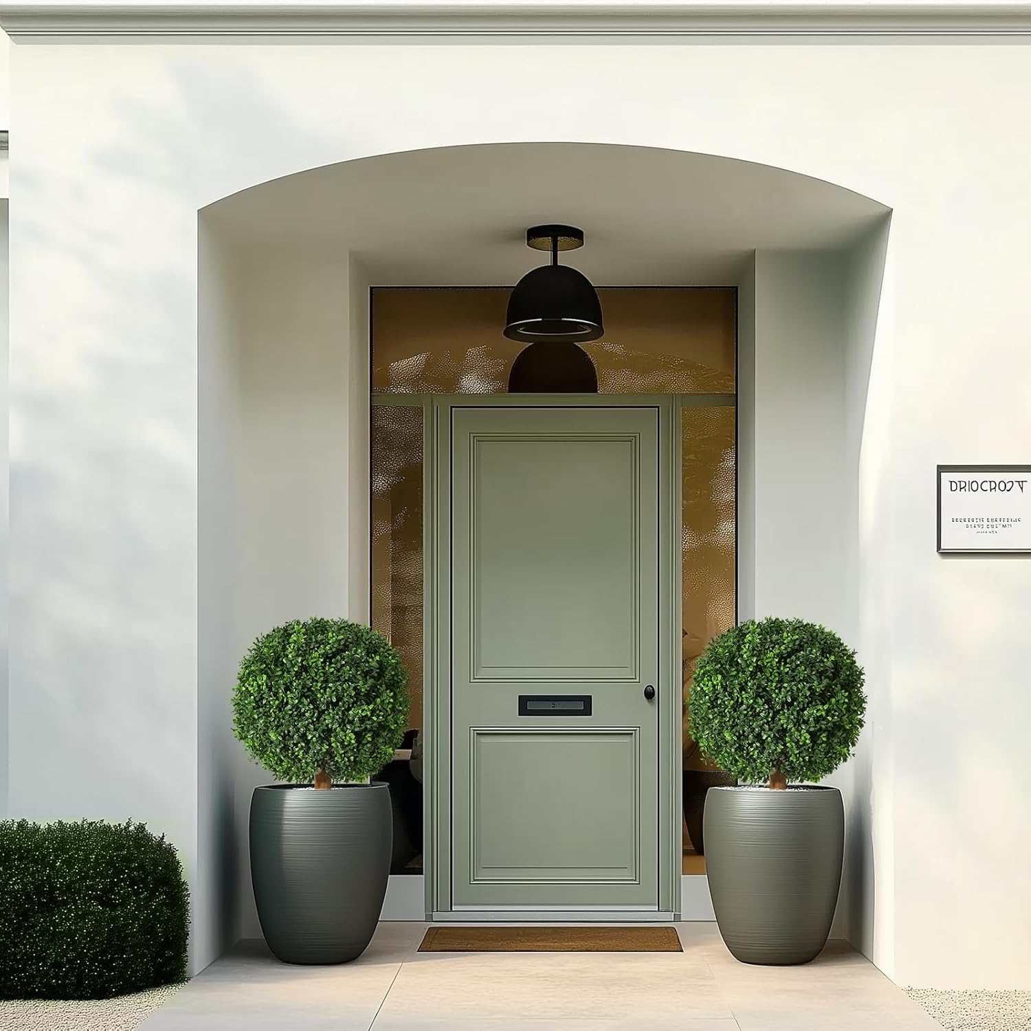 GarveeHome 24 Inch Artificial Topiary Boxwood Ball Set of 2