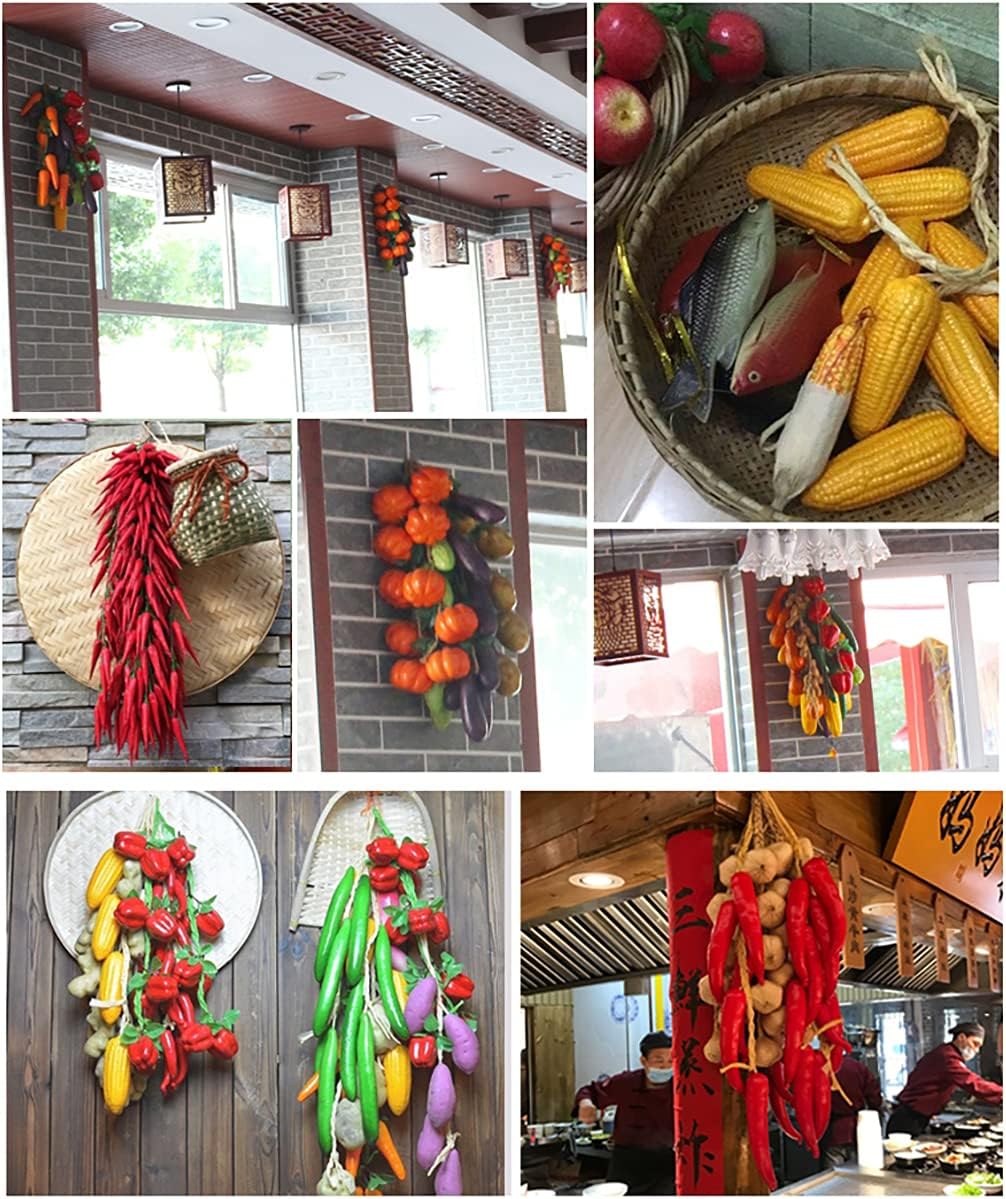 Artificial Fruit Vegetable String for Home Kitchen Decoration