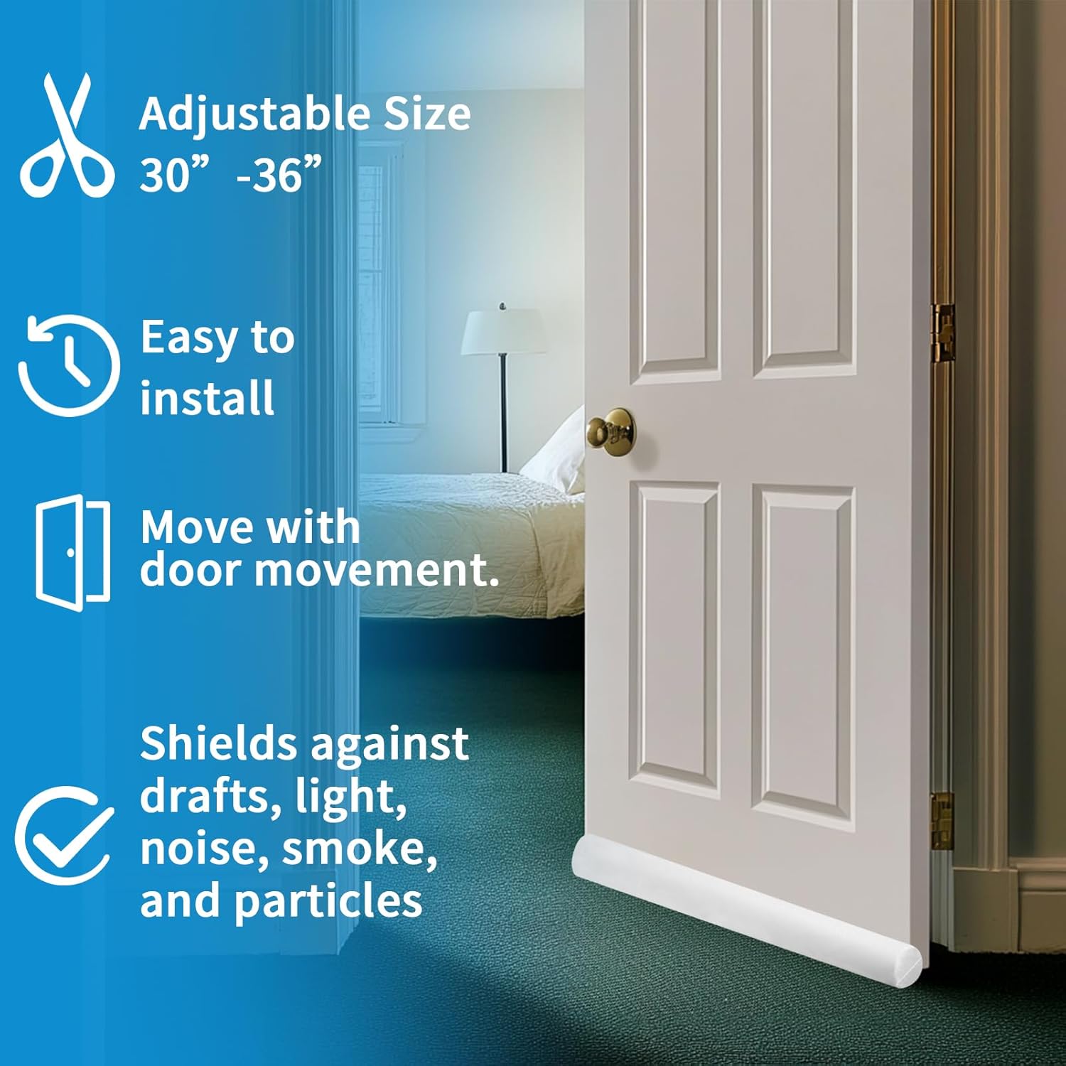 Neween Door Draft Stopper for Winter Insulation