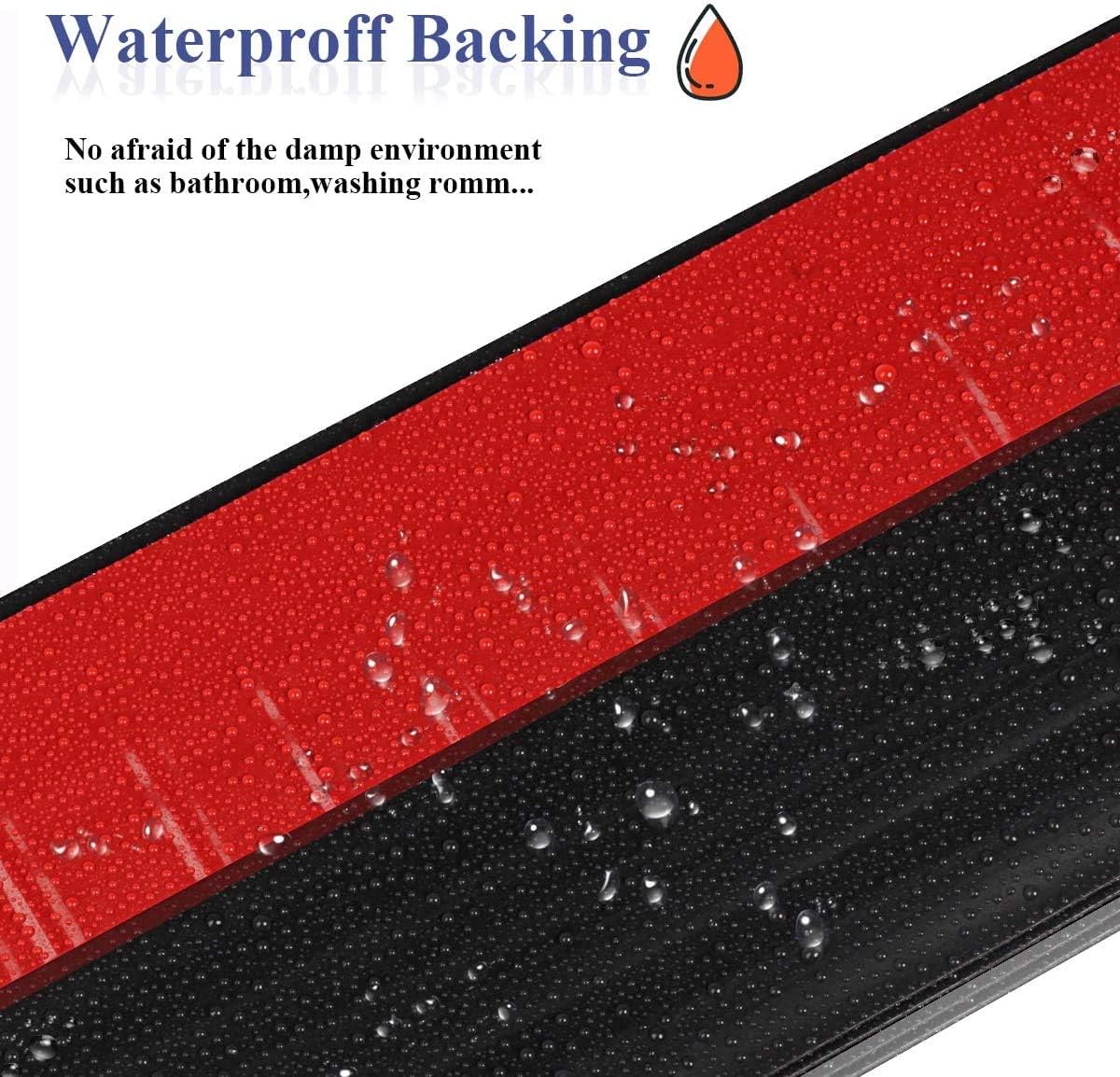 Suptikes 2PACK Door Draft Stopper 34 W x 39 L Black