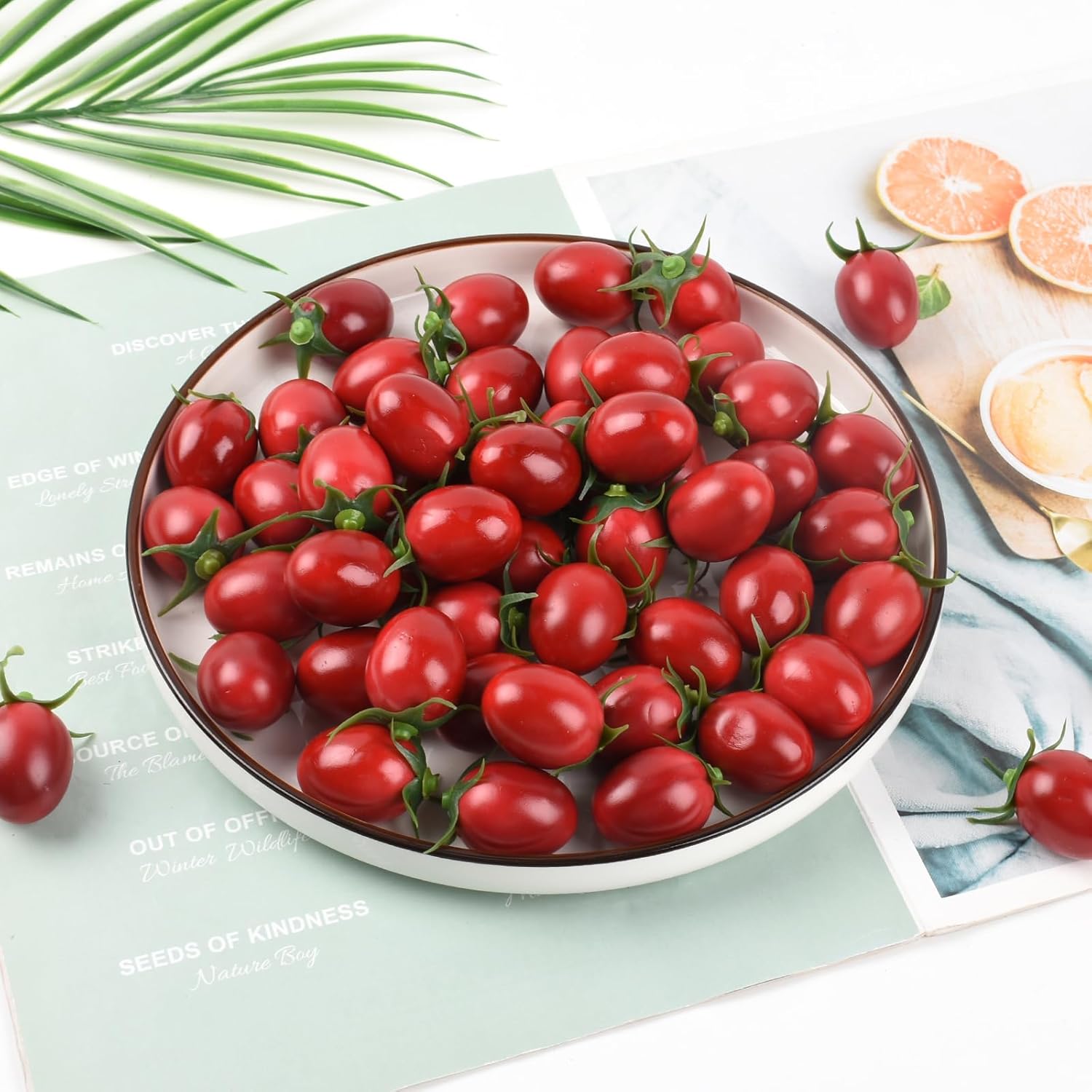 Luckforest Artificial Cherry Tomatoes 25 Pcs Decoration