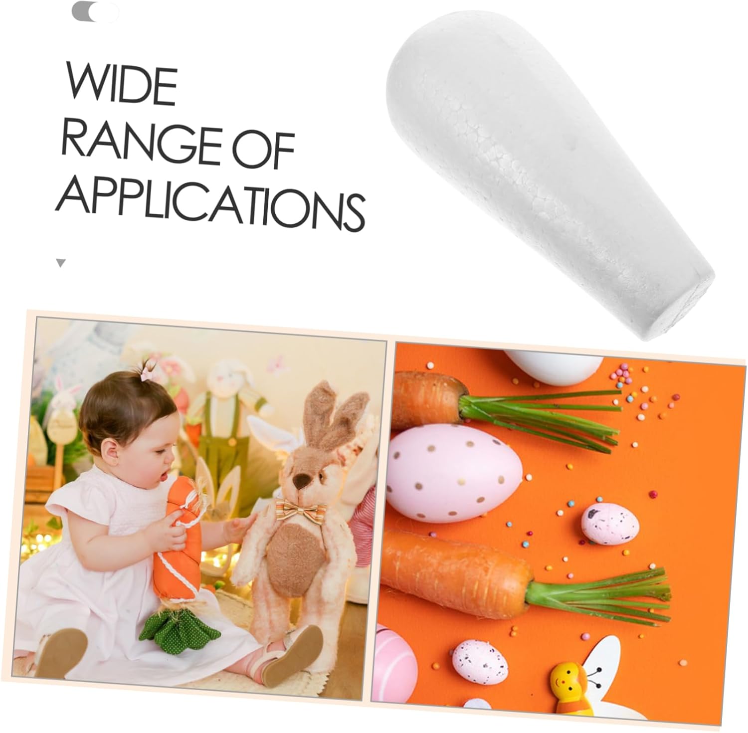 Fondotin Craft Foam Carrots for Easter Decor and Crafts