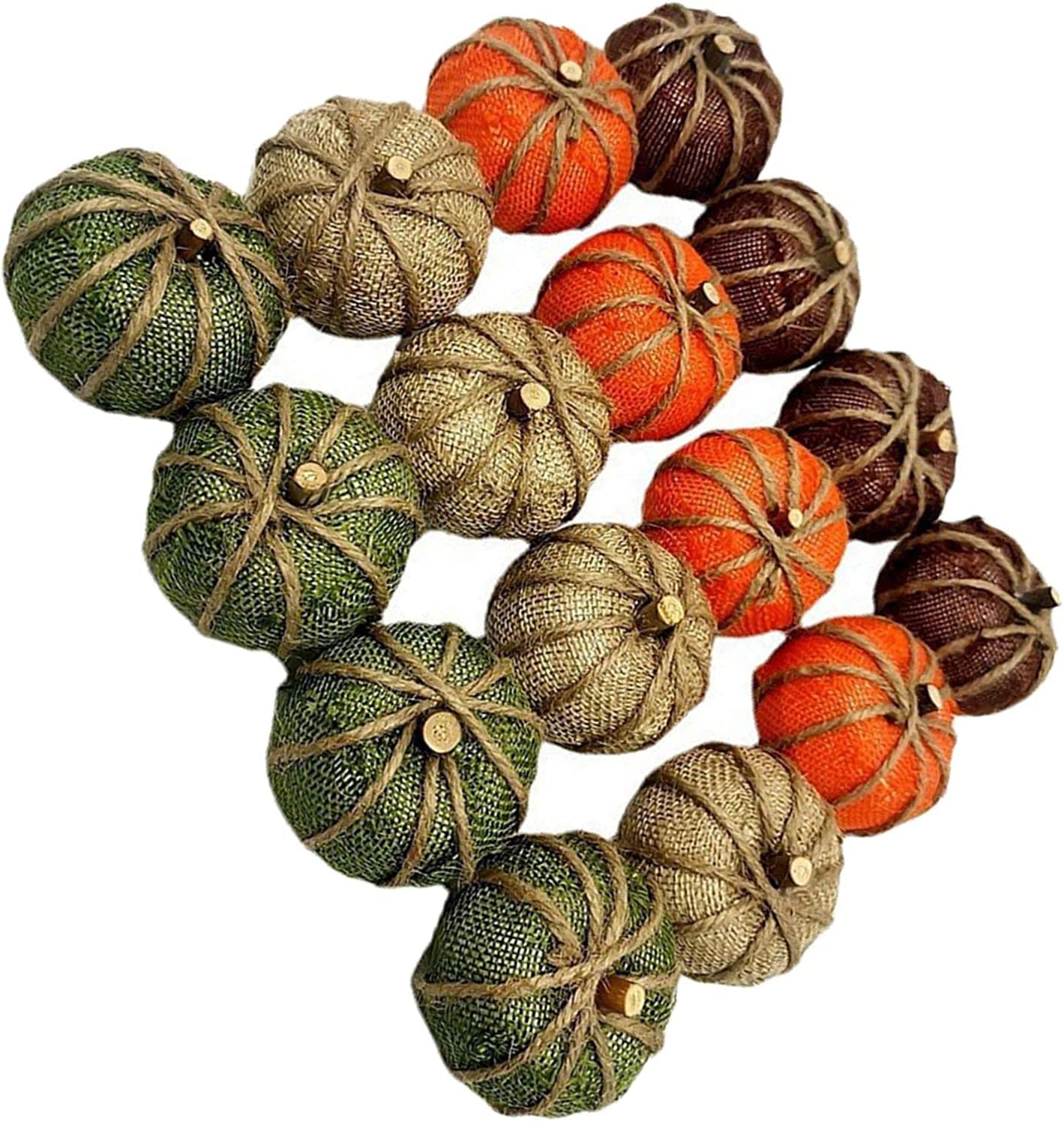 Halloween Artificial Pumpkin Decorations DIY Craft 16 Pieces without Plaid