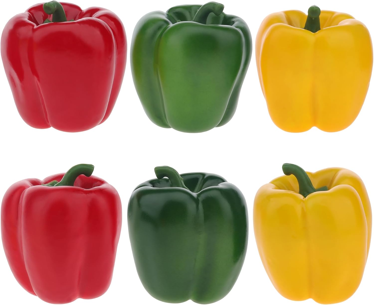 6pcs Artificial Bell Peppers Decoration for Home Party Photography
