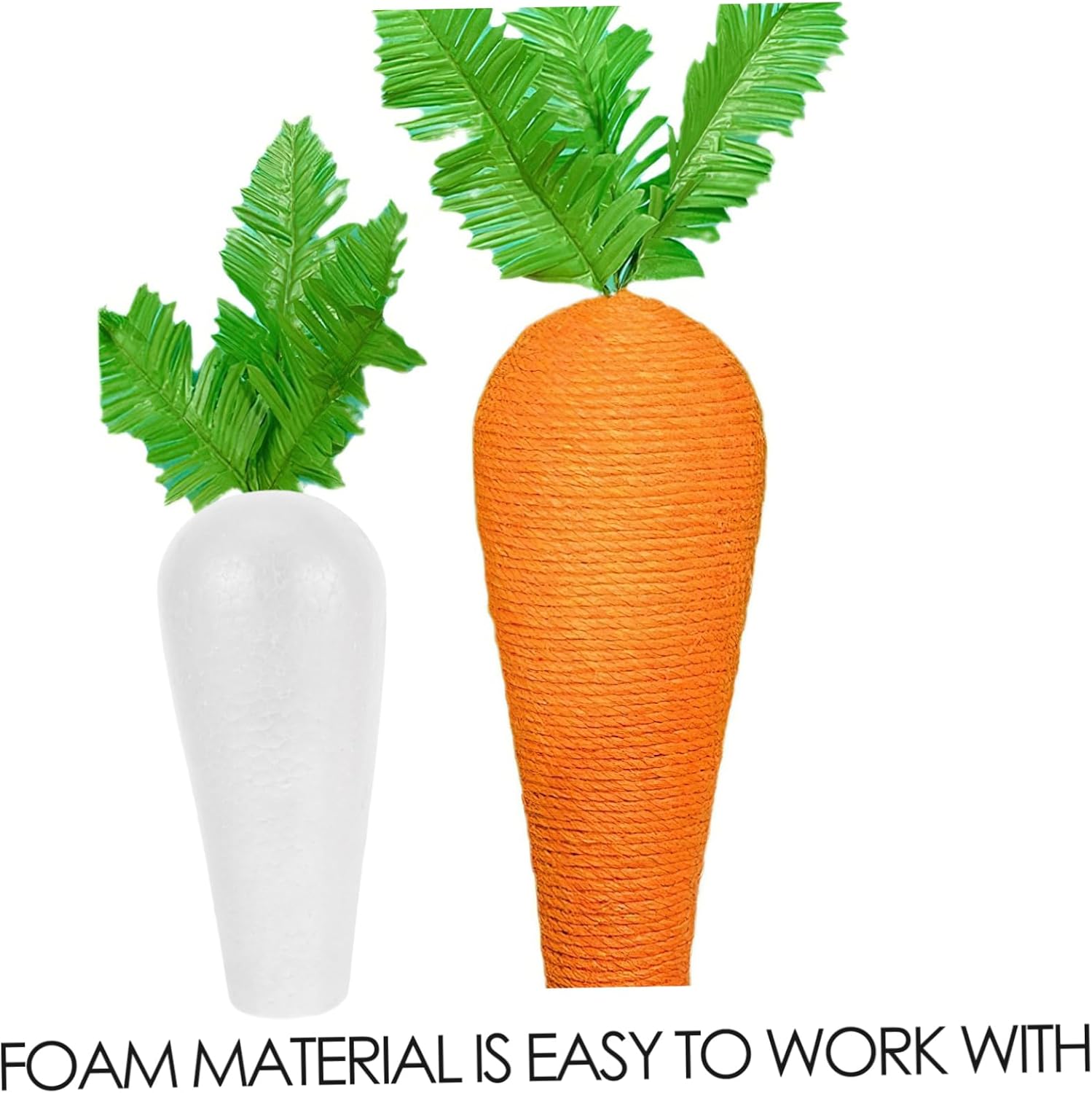 HOODANCOS Foam Carrots for Easter Crafting and Decor