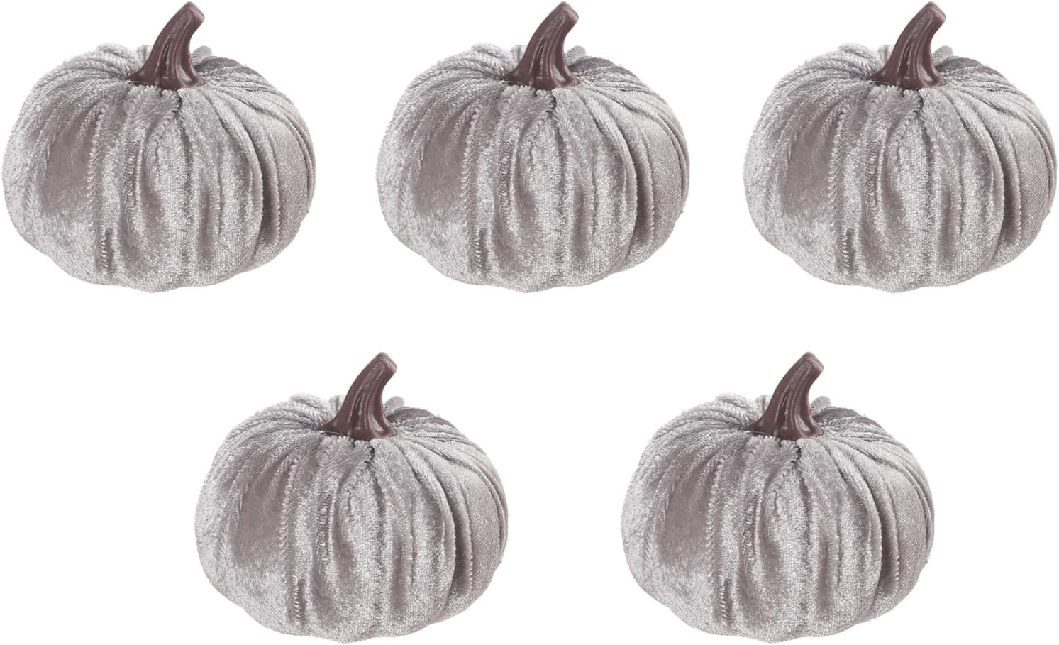 5PCS Velvet Pumpkins Decor Set - Autumn Home Kitchen Decor