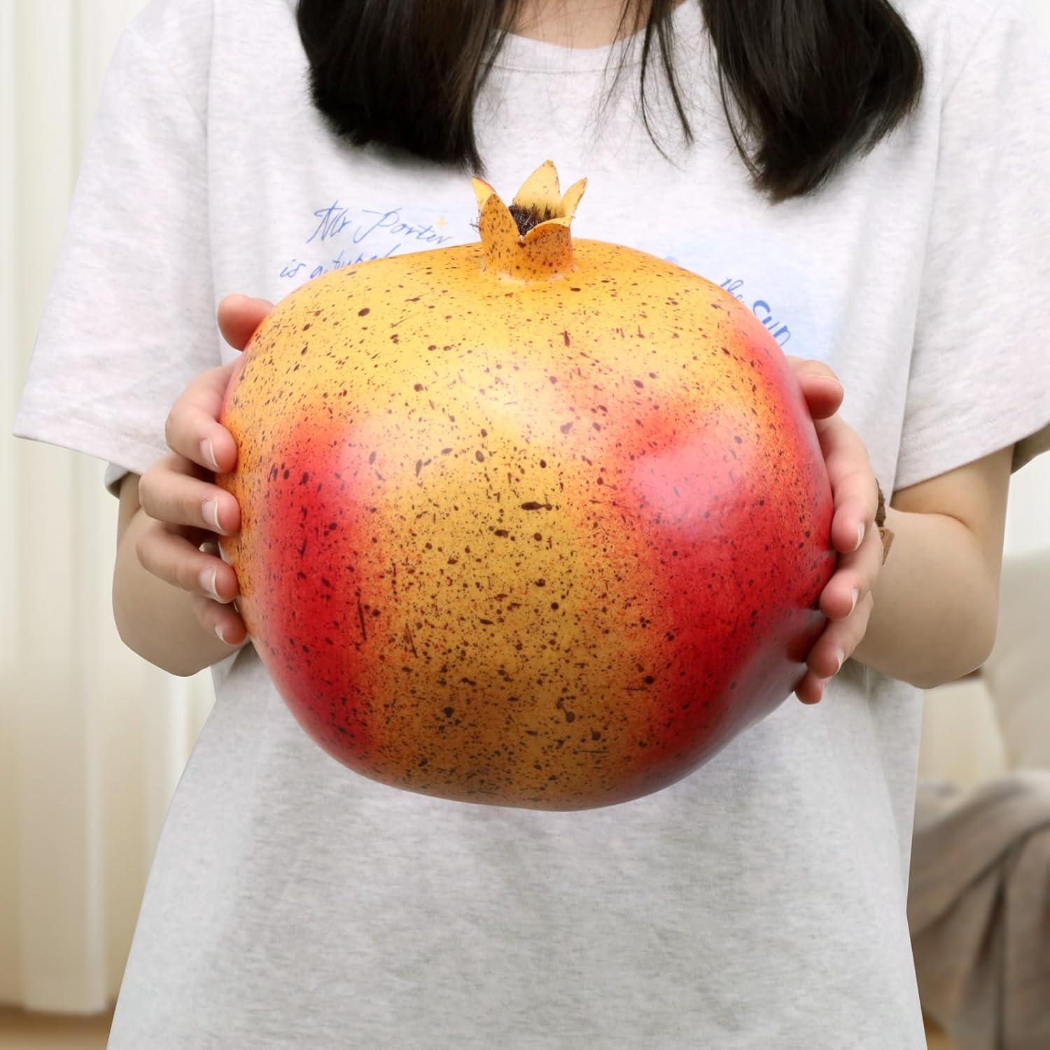 Woration Artificial Oversize Pomegranate Decor Prop
