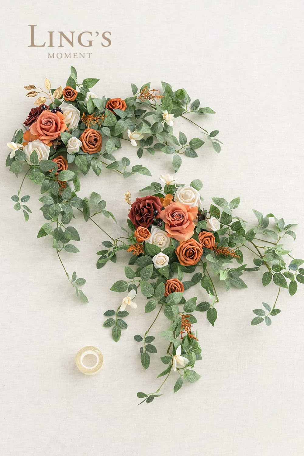 Lings Moment 2PCS Terracotta Artificial Flower Swags