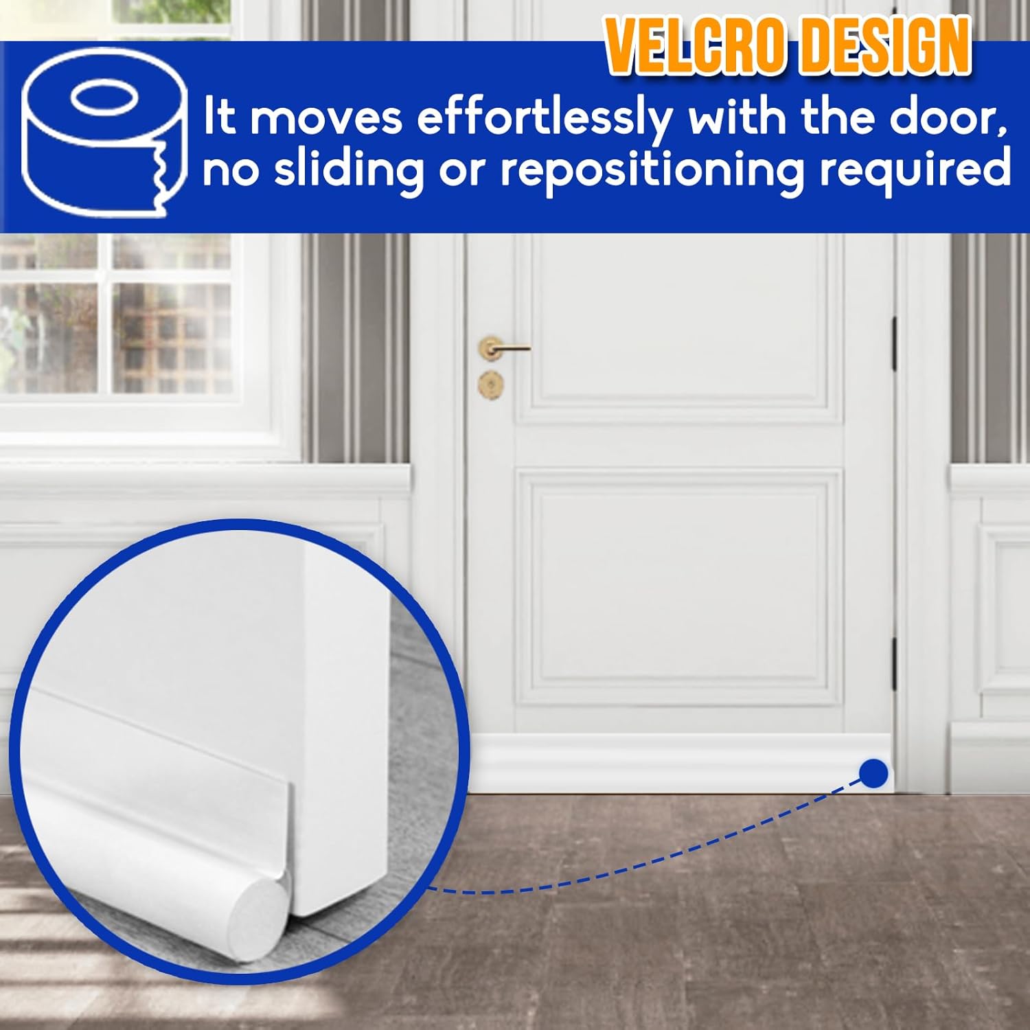 MAXTID 36 Inch Door Draft Stopper White Seal Strip