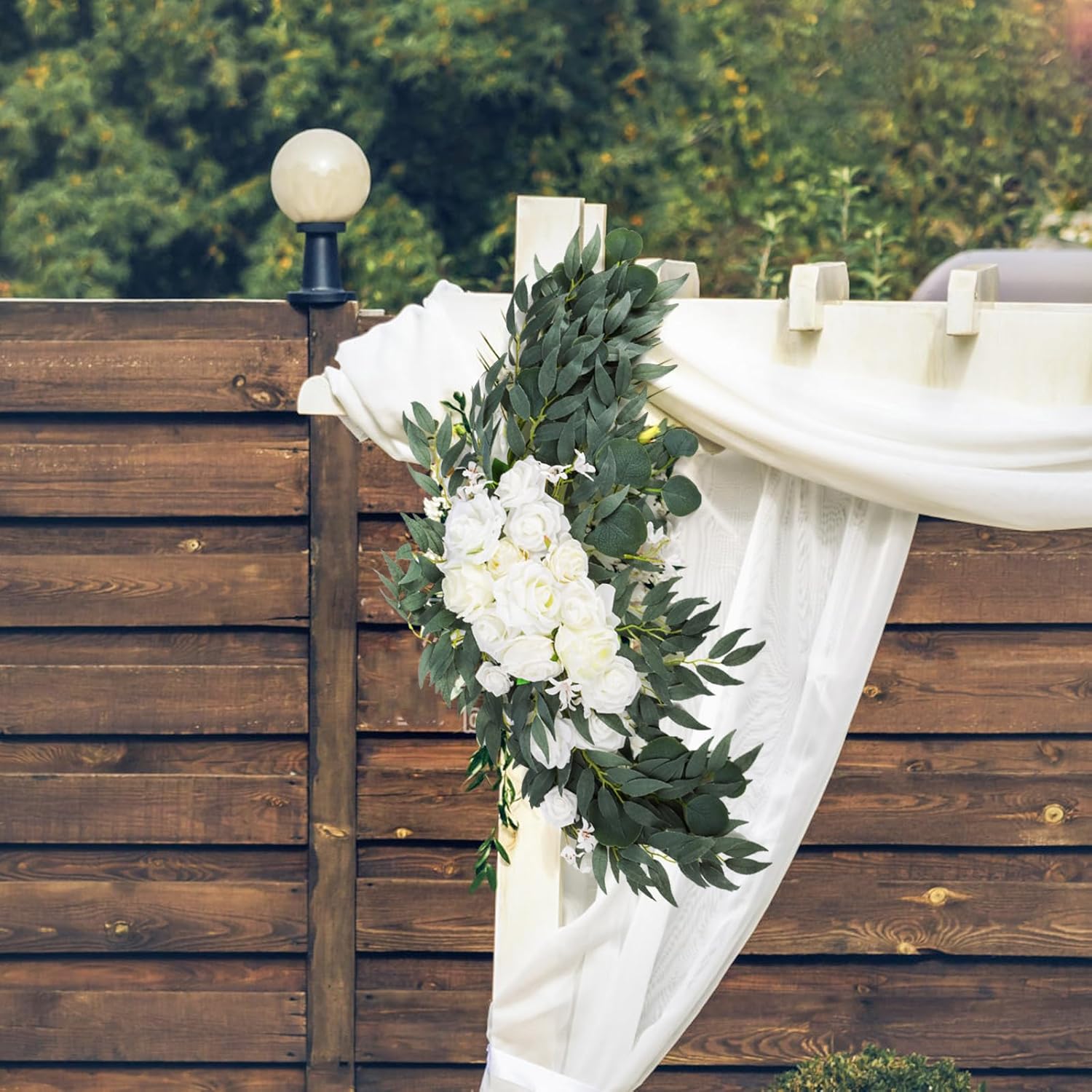 2 Pack Artificial Wedding Arch Flowers Set