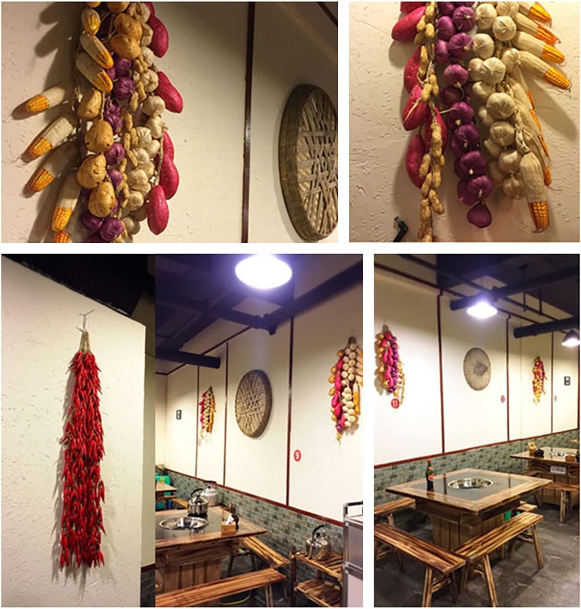 Artificial Fruit Vegetable String for Home Kitchen Decoration