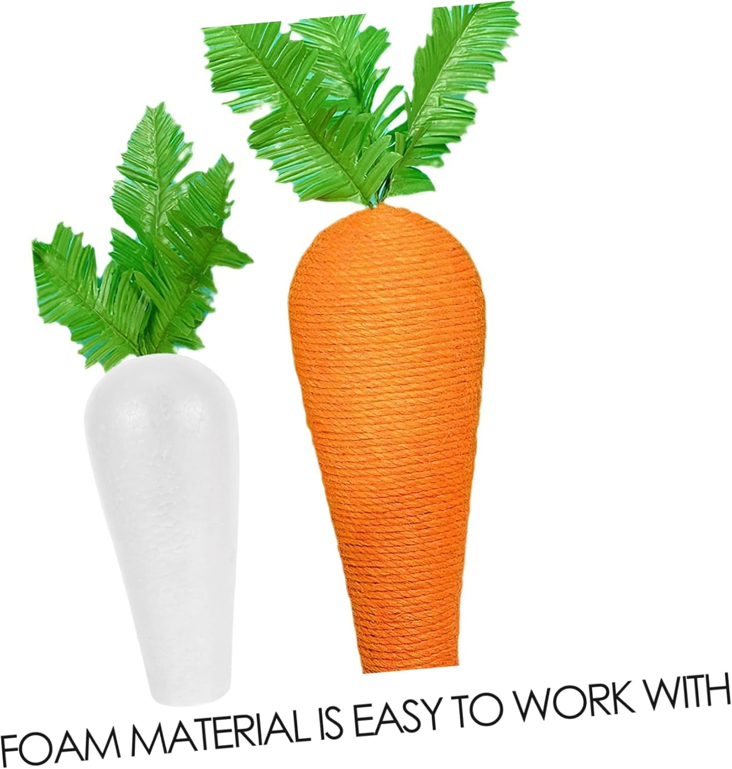 Fondotin Craft Foam Carrots for Easter Decor and Crafts