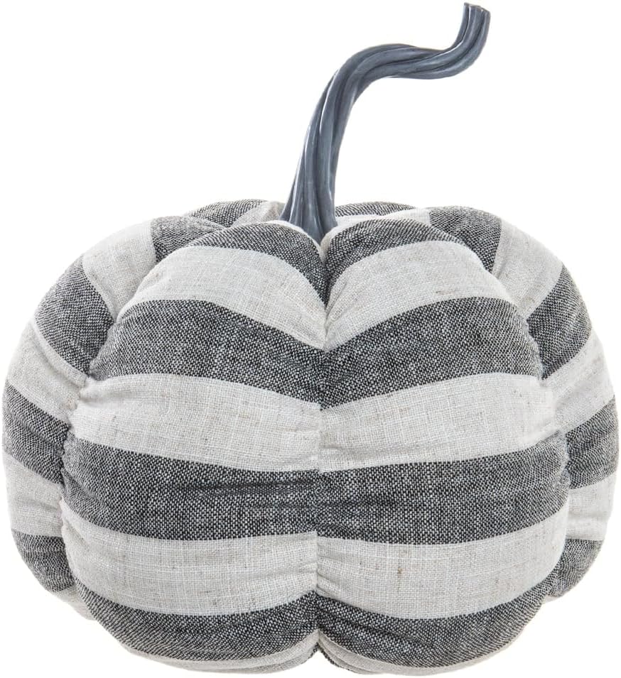 16 Inch x 13 Inch Artificial Striped Pumpkin Pack of 4