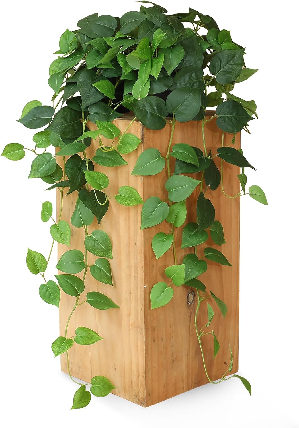 Fake Pothos Hanging Plants Set of 2 Green Artificial Plants