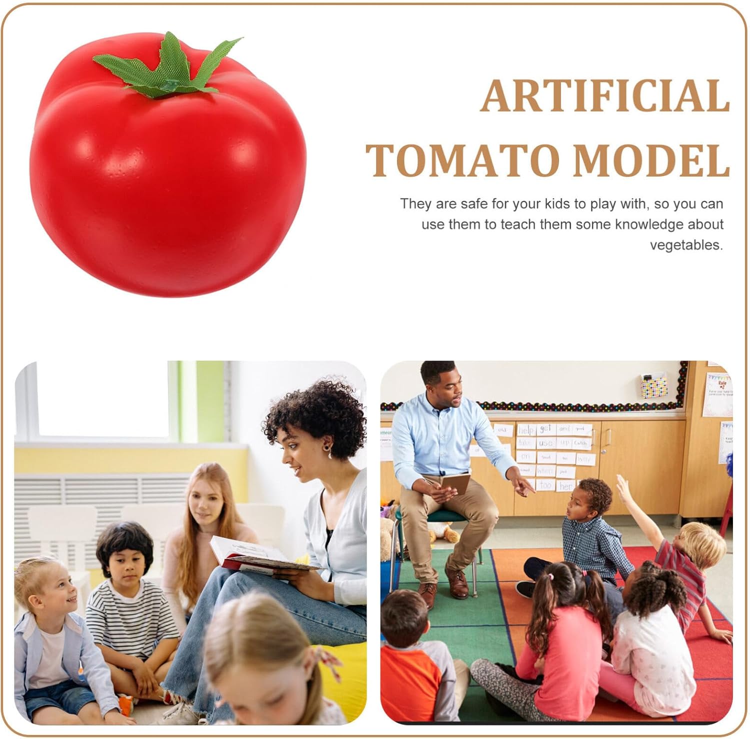 Zerodeko Artificial Tomatoes 4Pcs Realistic Decor