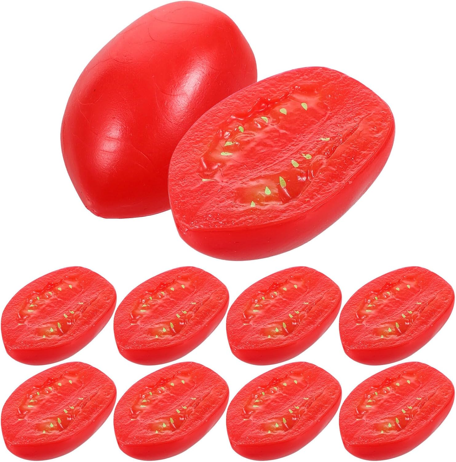 TOYANDONA 10PCS Lifelike Cherry Tomato Artificial Decor Models
