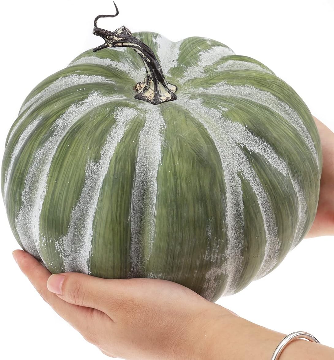 Woration 84 Inch Artificial Green Fall Pumpkin Decor