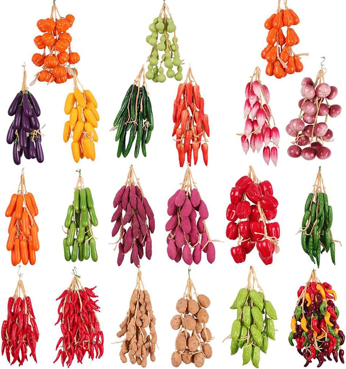 Artificial Fruit Vegetable String for Home Kitchen Decoration