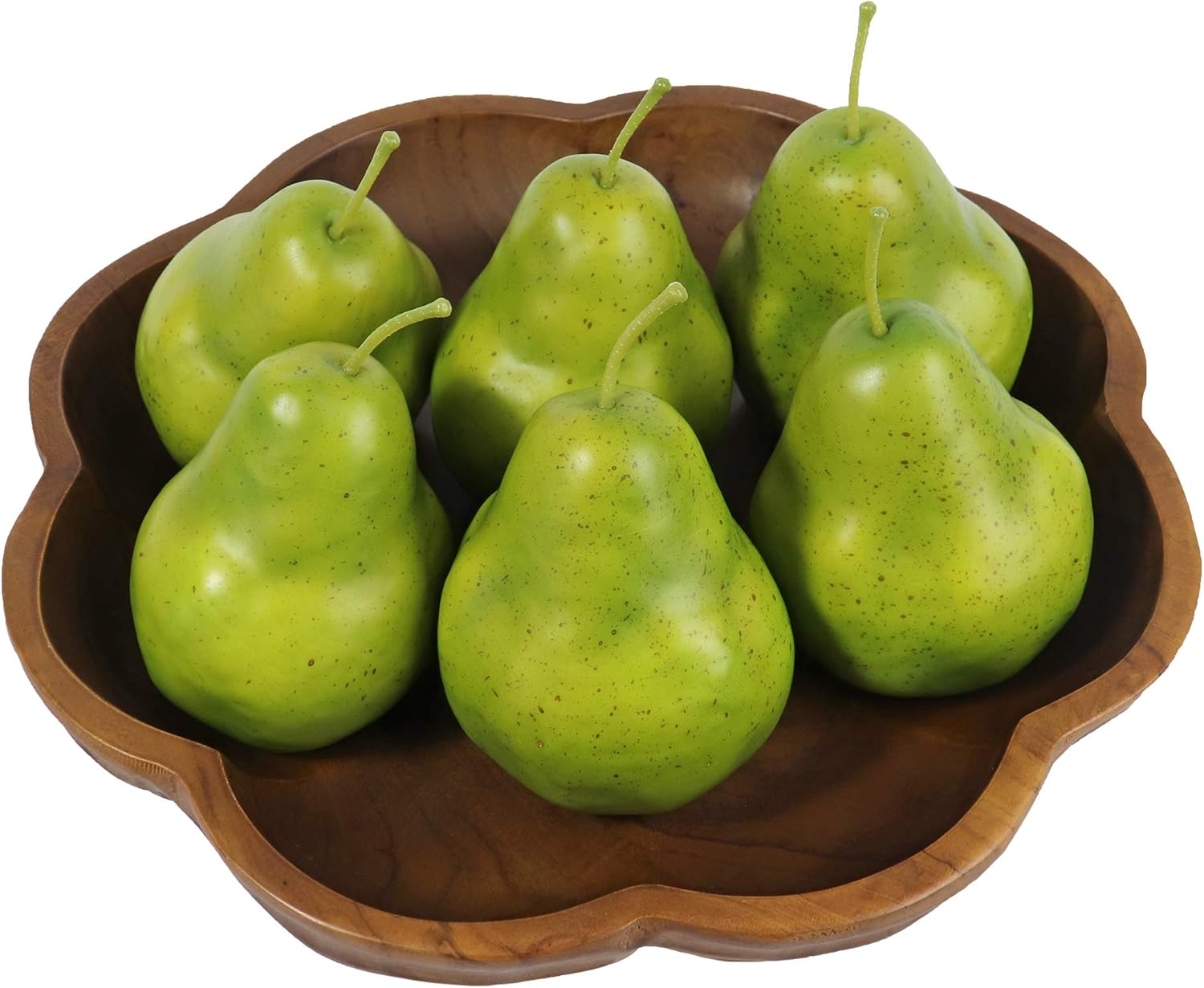Millennial Essentials Artificial Green Pears 6pcs for Decor