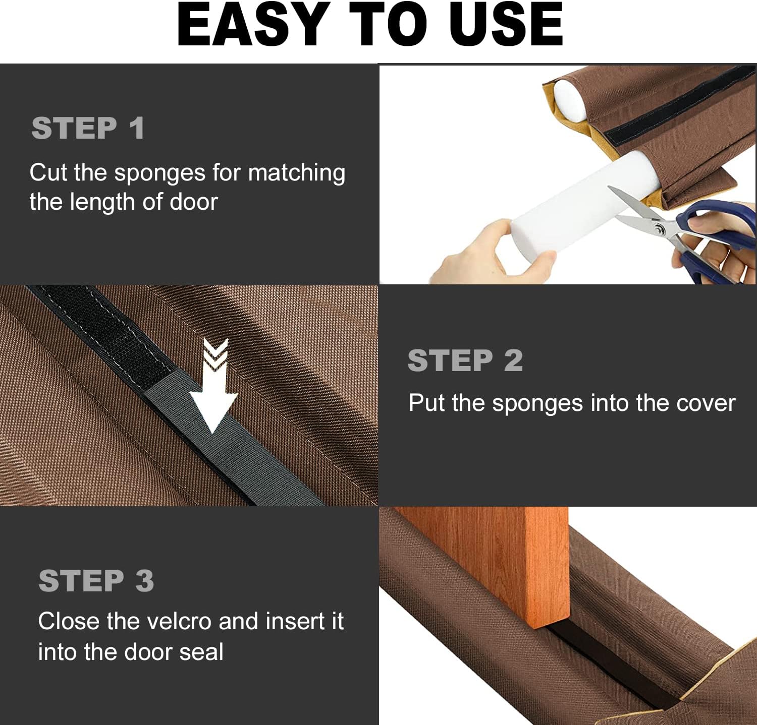 Gigbuff Cam Door Draft Stopper 30-36 Inches