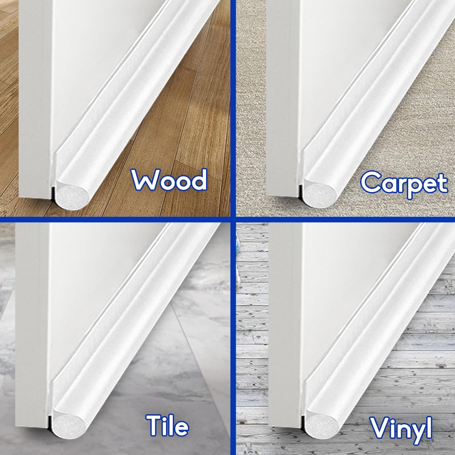 MAXTID 36 Inch Door Draft Stopper White Seal Strip