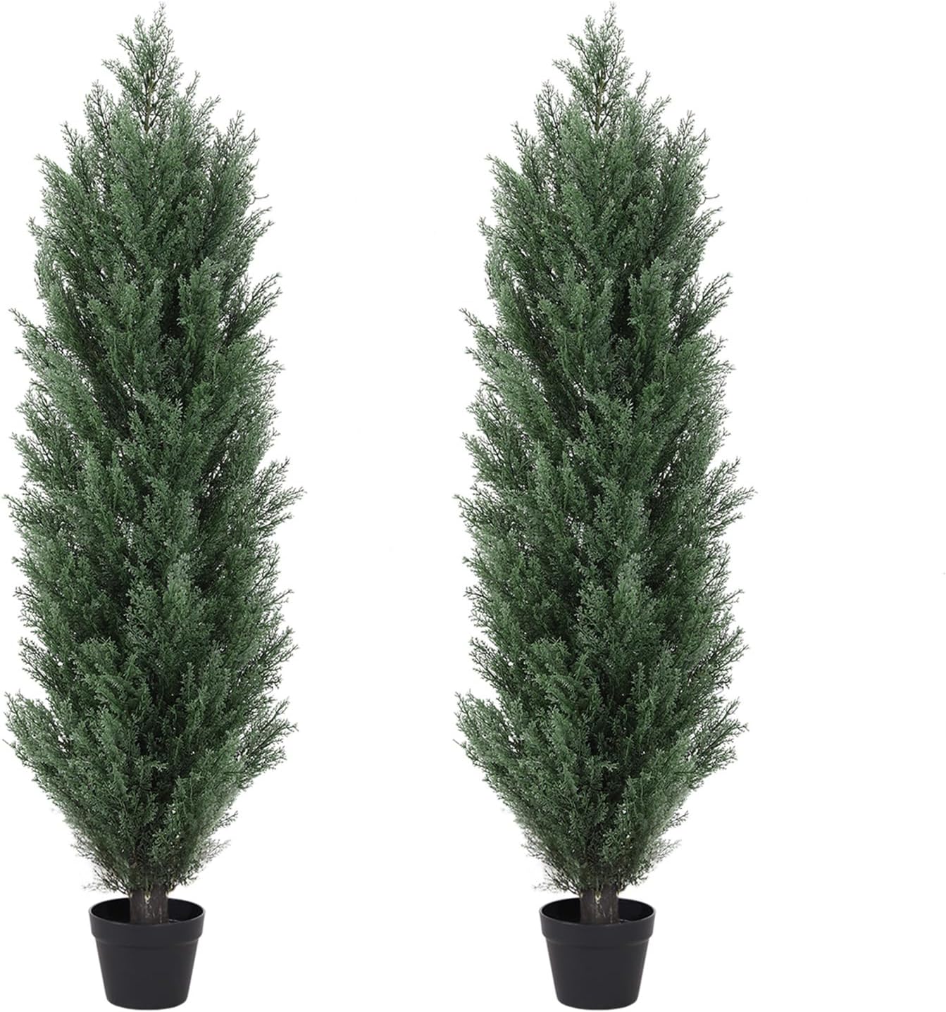 THE BLOOM TIMES 4ft Artificial Topiary Trees 2 Pack 1