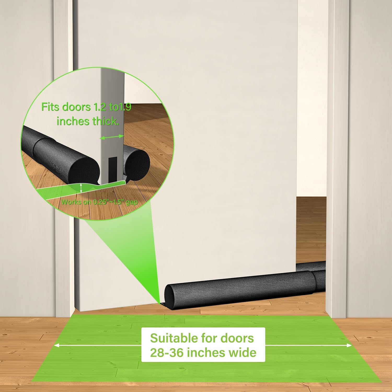 Shouken Upgrade Door Draft Stopper 30-36 Inch