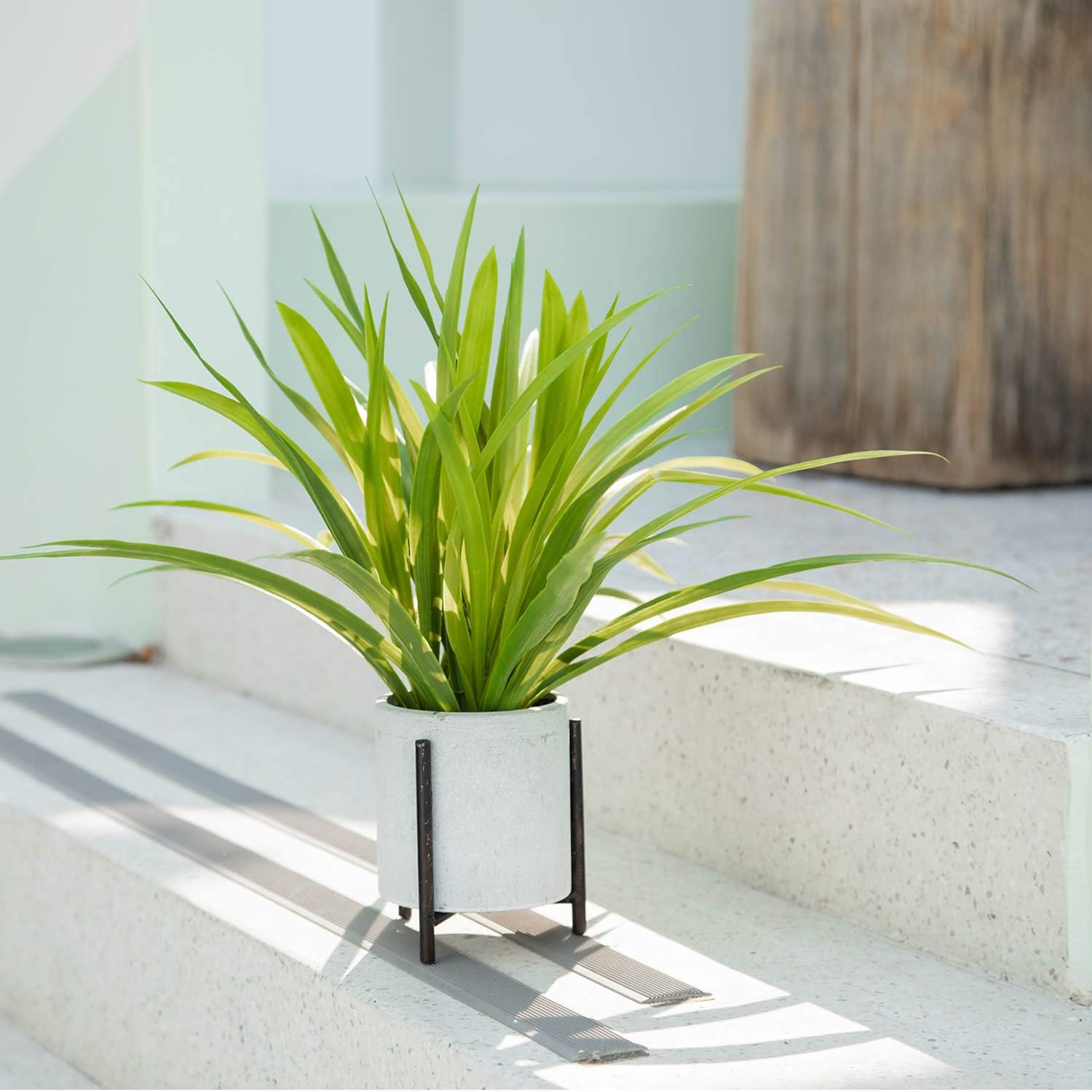 Velener 15 Inch Artificial Topiary with Stand