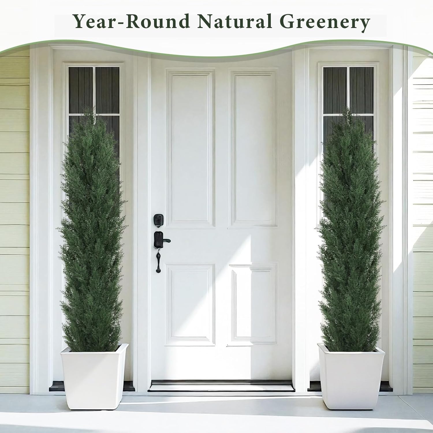 THE BLOOM TIMES 6ft Artificial Topiary Set of 2