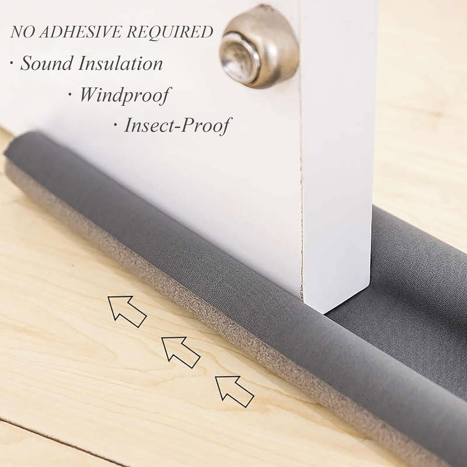 COYOUCO 1 Pcs Door Draft Stopper 93Cm Grey