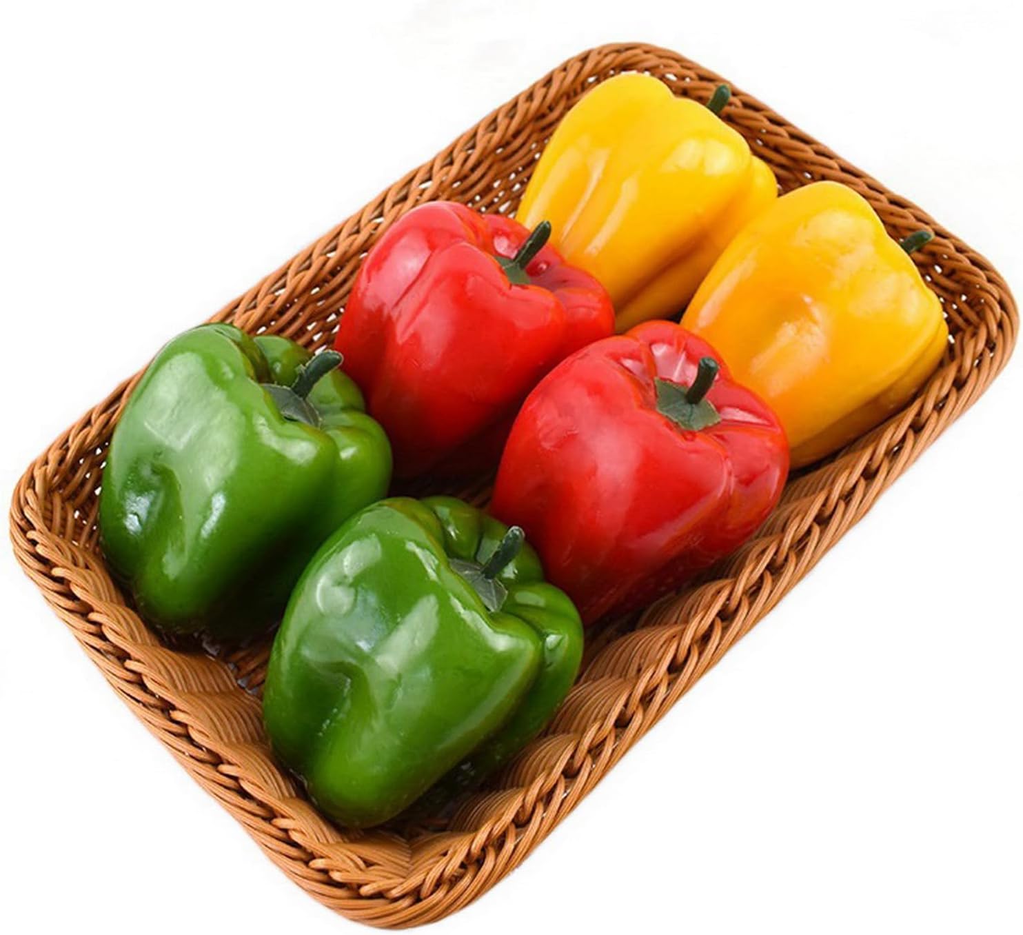 6pcs Artificial Bell Peppers Decoration for Home Party Photography