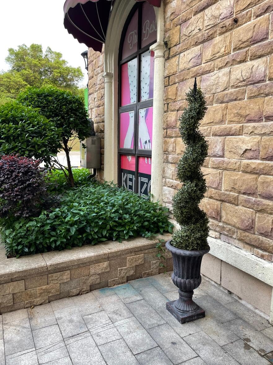 48 Inch Spiral Artificial Topiary Tree Set of 2