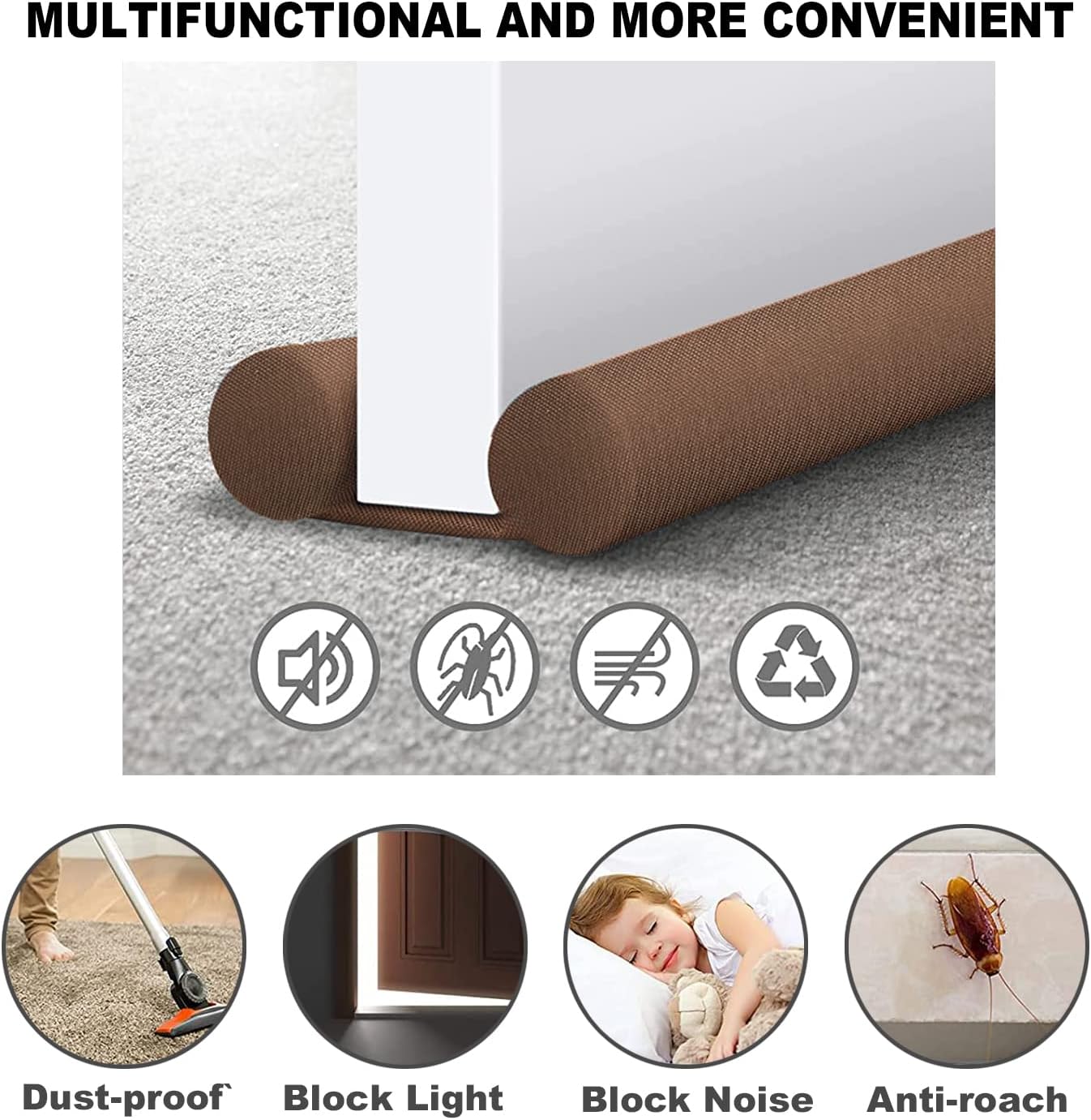 Gigbuff Cam Door Draft Stopper 30-36 Inches