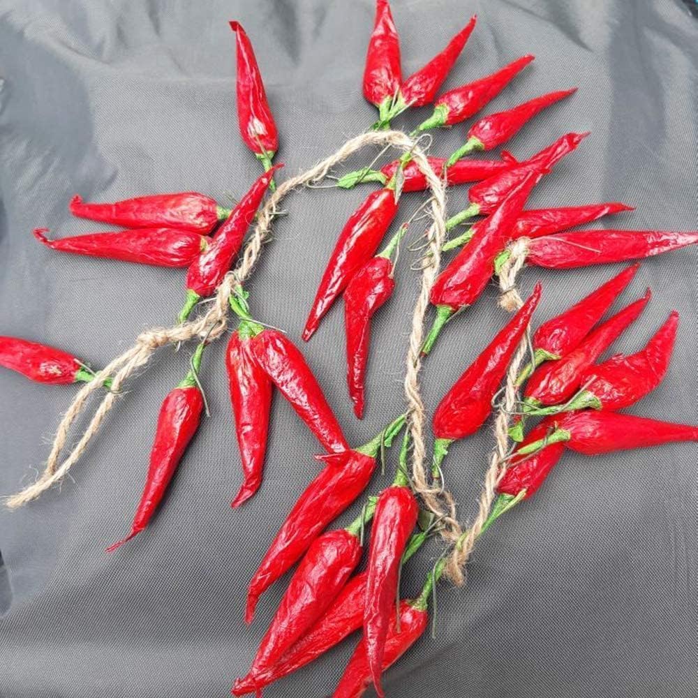 10pack Realistic Artificial Chili Peppers Hanging Decor