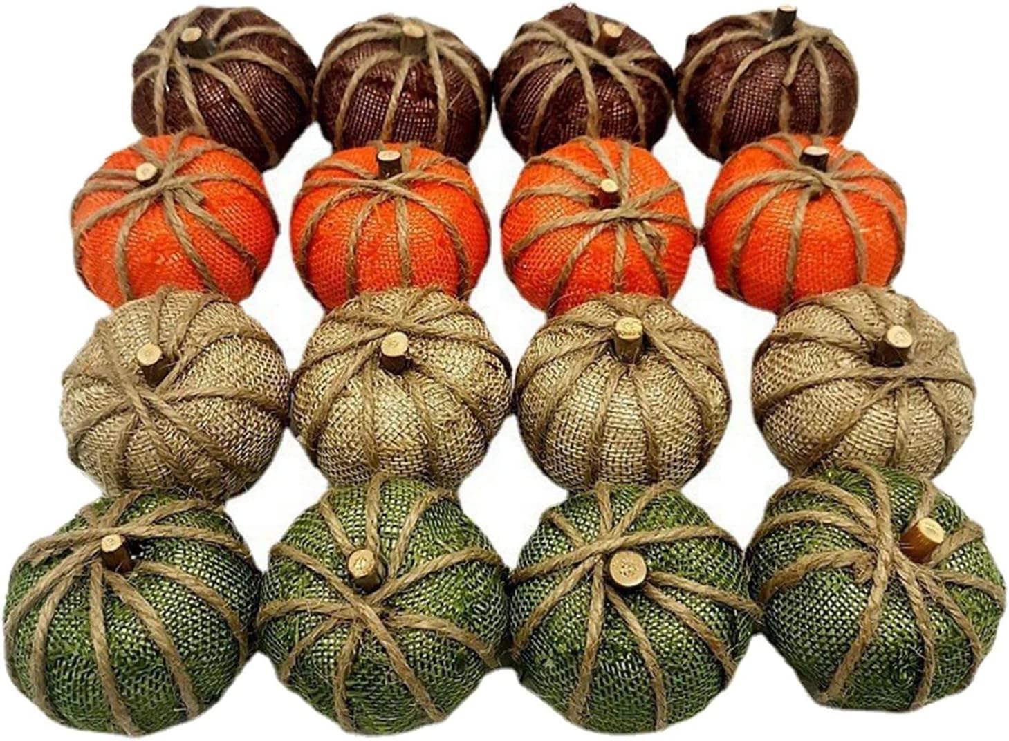 Halloween Artificial Pumpkin Decorations DIY Craft 16 Pieces without Plaid