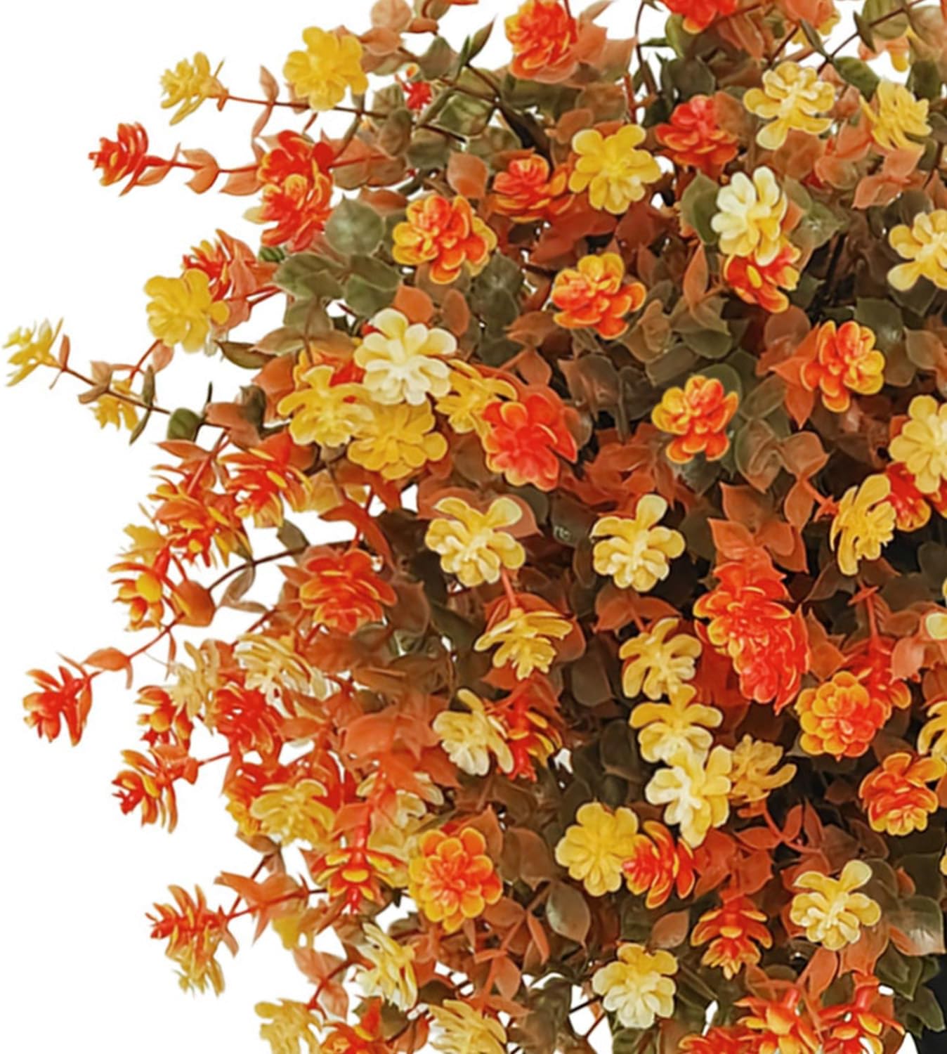 2 Pack Fall Artificial Topiary Trees with Ground Spikes