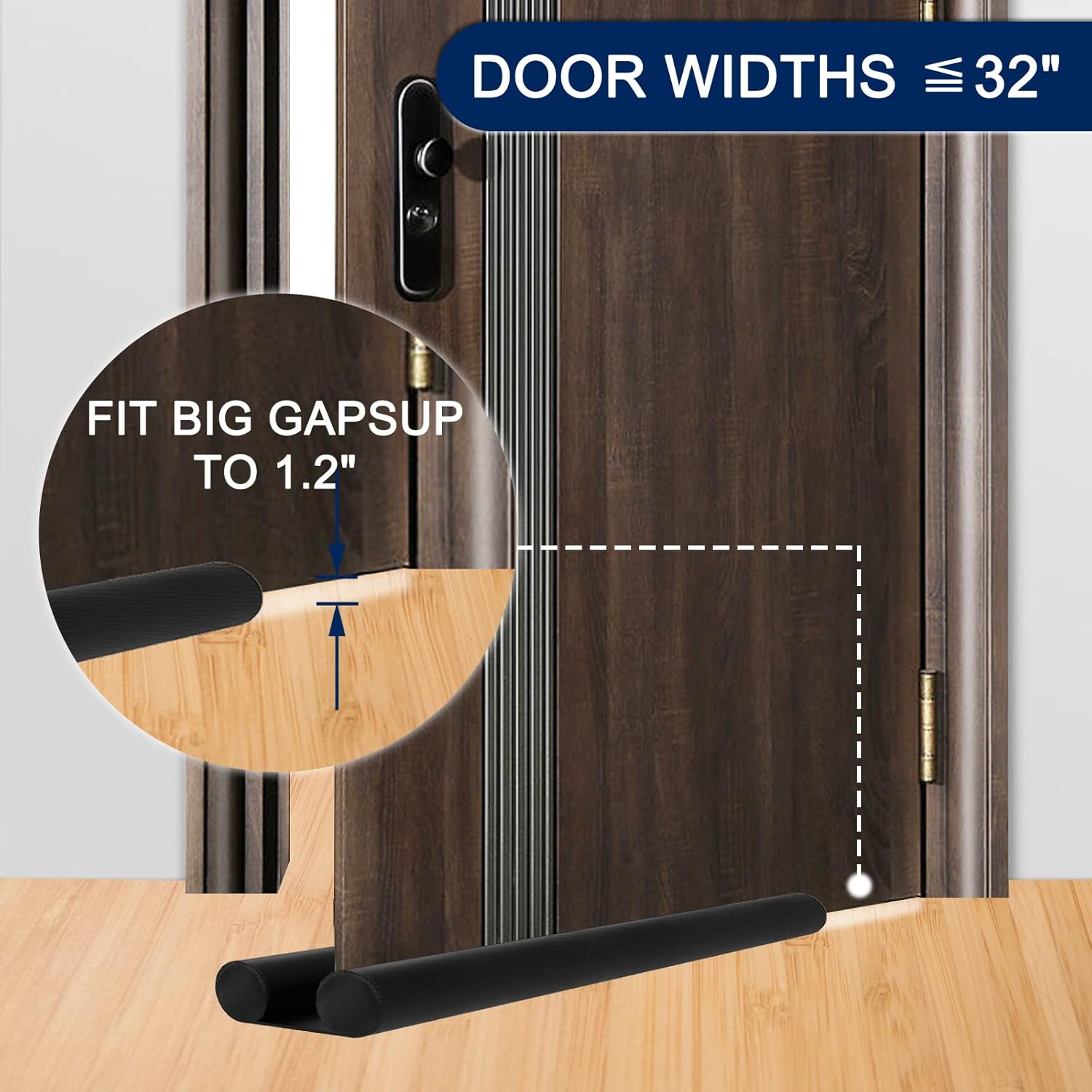 Bestong Adjustable Under Door Draft Stopper 32 Inch